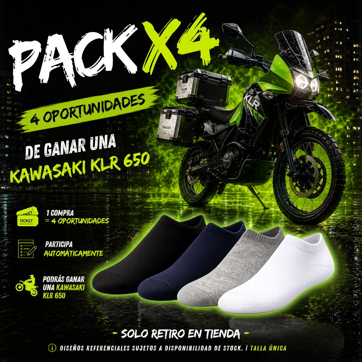 Pack 4 Calcetines